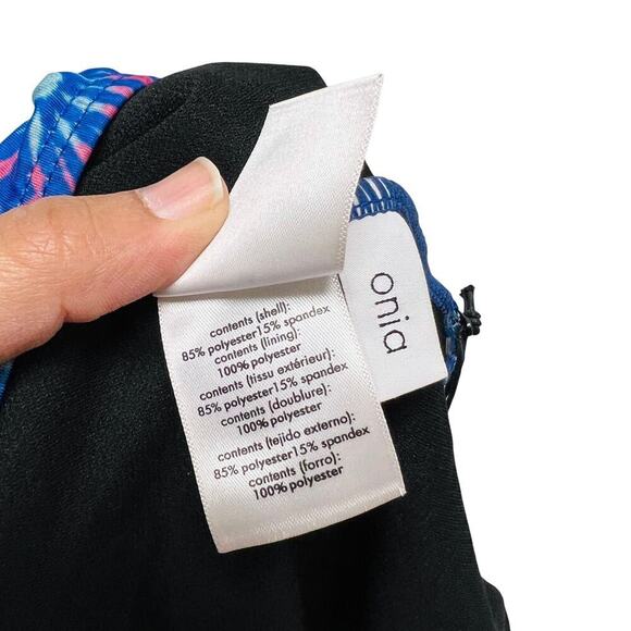 Onia One‎ Piece Tie Dye Fireworks Swimwear Backless Blue - Picture 4 of 6